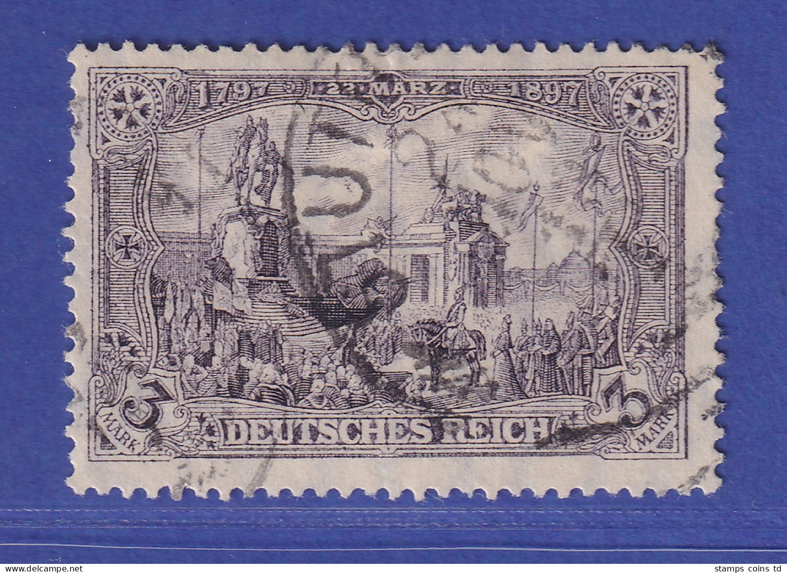 Dt. Reich 3 Mark Friedensdruck Mi.-Nr. 96 A I A  Gestempelt Gpr. HOCHSTÄDTER BPP - Used Stamps