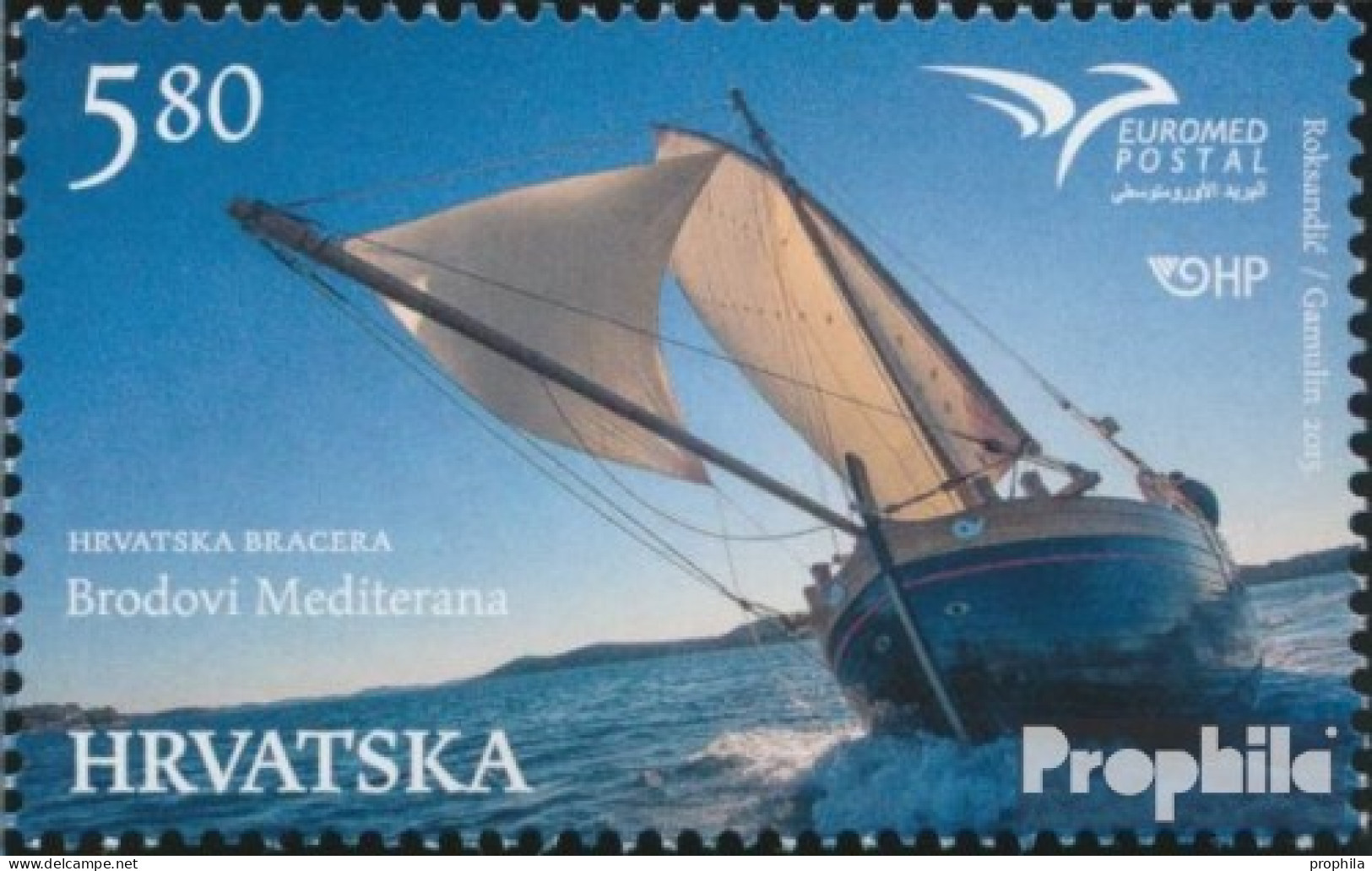 Kroatien 1196 (kompl.Ausg.) Postfrisch 2015 Schiffe - Kroatien