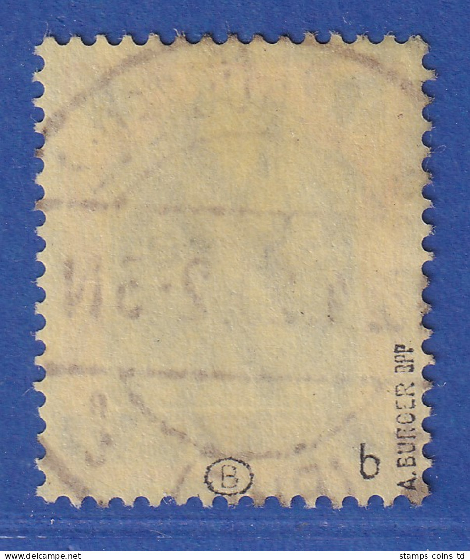 Saar 25 Pfg Gute Farbe Gelborange Aufdrucktype I Mi.-Nr. 9b I O SAARBRÜCKEN Gep. - Used Stamps