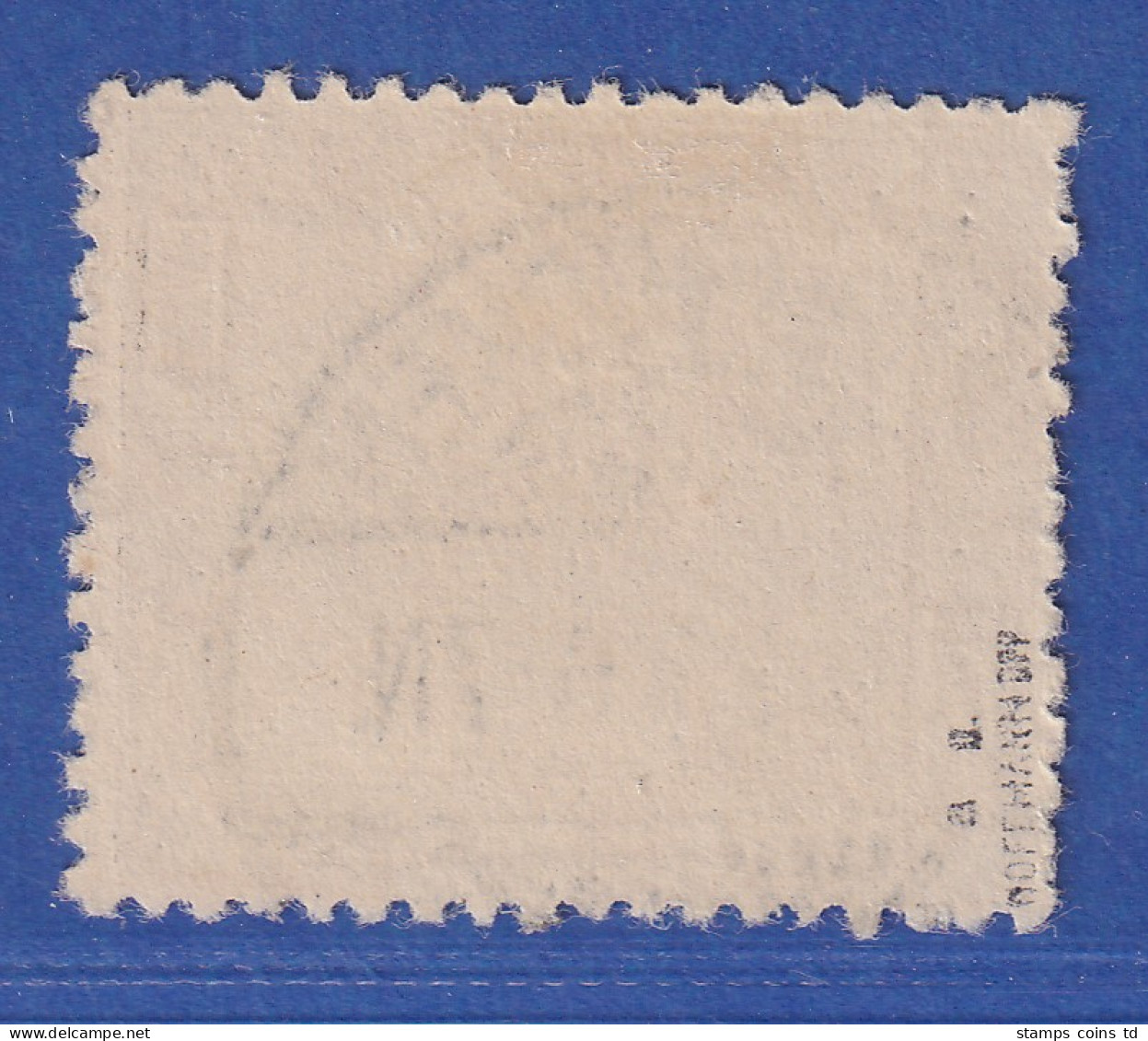 Saar 1 Fr. Aufdruck Blau Mi.-Nr. 80A II Gestempelt Gepr. HOFFMANN BPP - Used Stamps