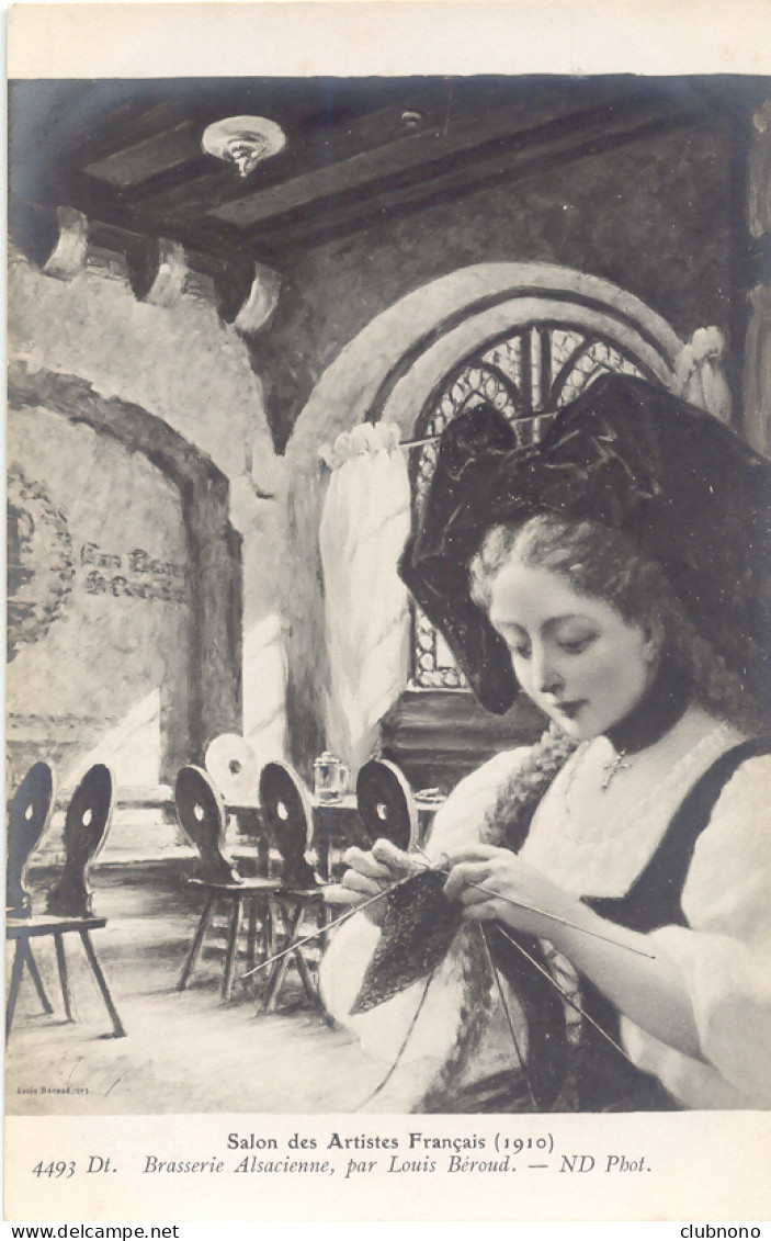 CPA - SALON DES ARTISTES FRANCAIS (1910) BRASSERIE ALSACIENNE, PAR LOUIS BEROUD - Cafés
