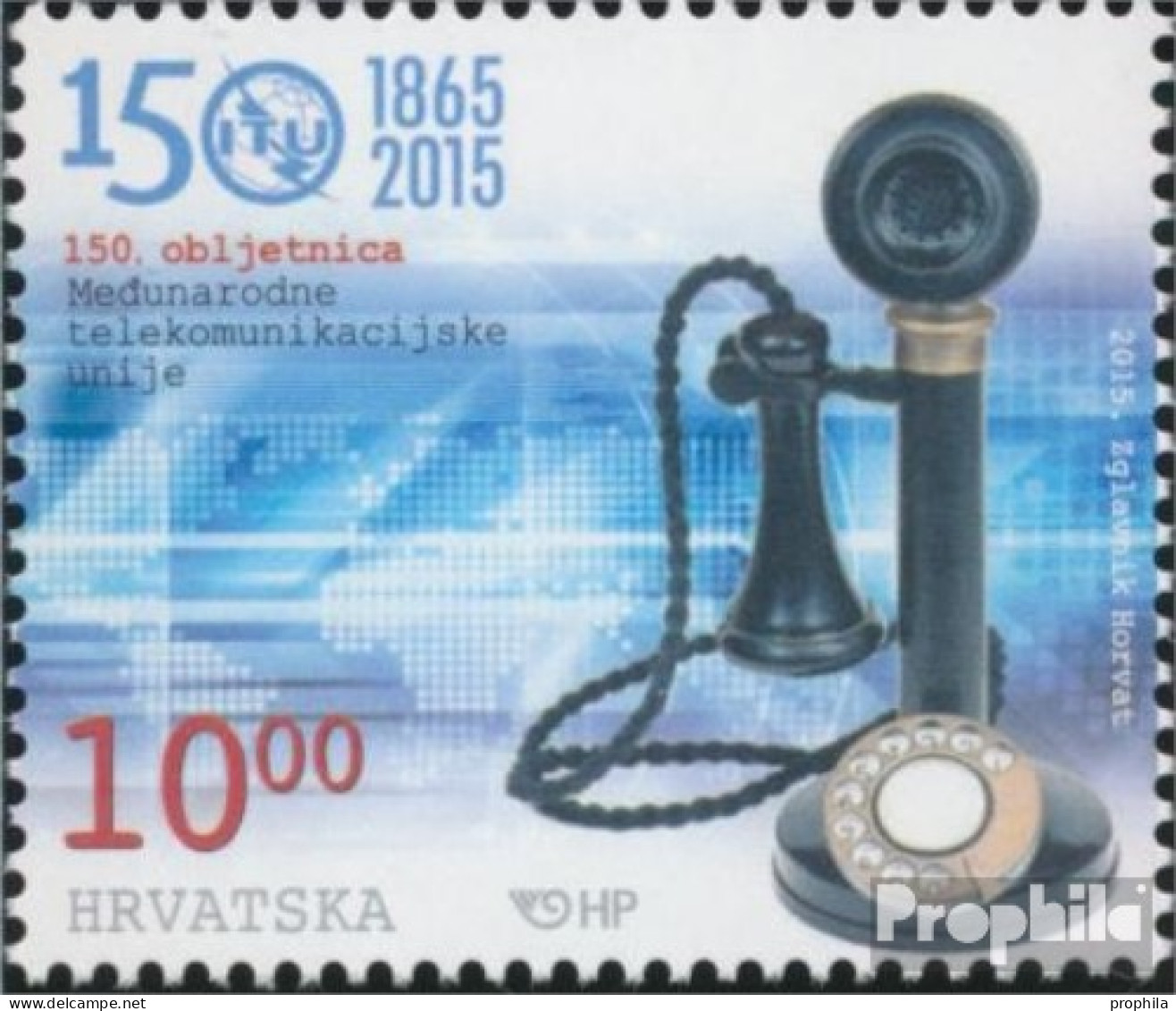 Kroatien 1183 (kompl.Ausg.) Postfrisch 2015 Fernmeldeunion - Kroatien