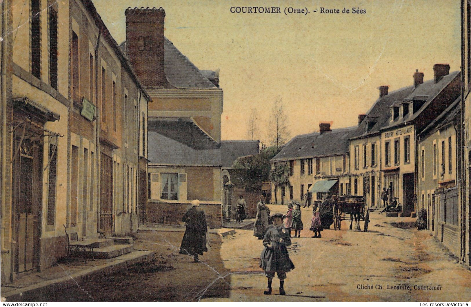 FRANCE - Courtomer - Route De Sées - Carte Postale Ancienne - Courtomer