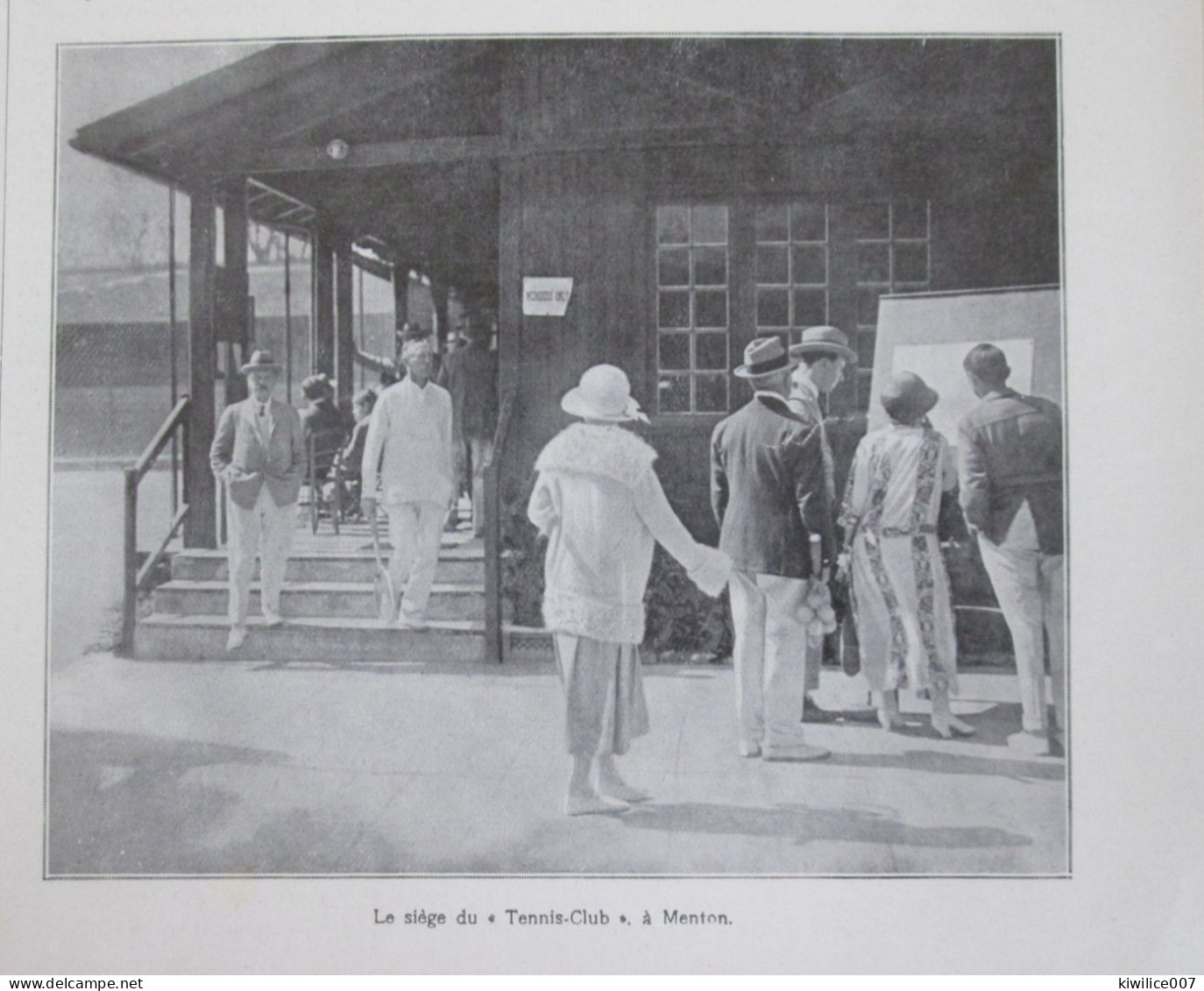 1924 Le Siege Du Tennis Club De MENTON - Non Classés