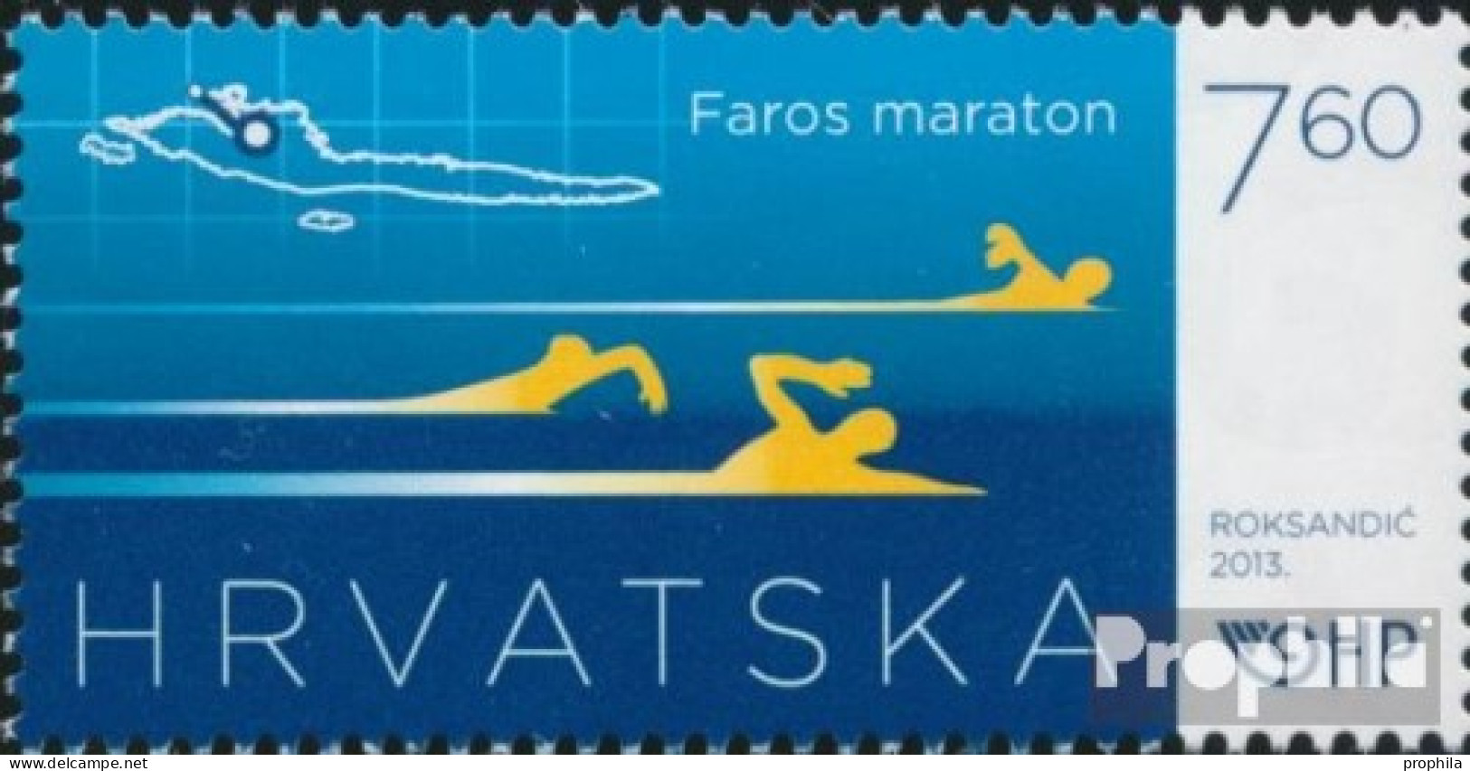 Kroatien 1103 (kompl.Ausg.) Postfrisch 2013 Faros Marathon - Croatie