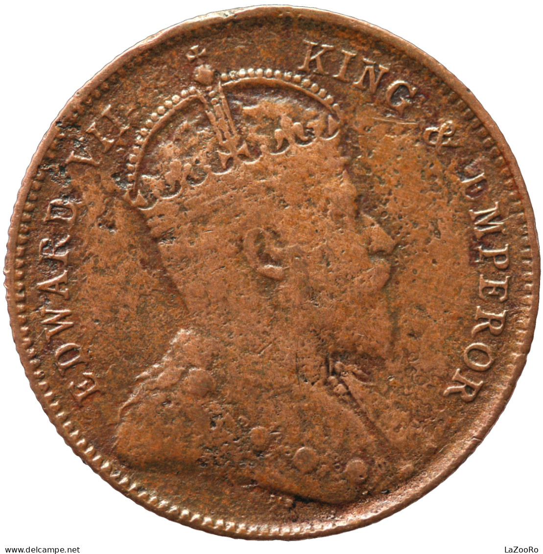 LaZooRo: Straits Settlements 1/2 Cent 1908 F - Colonie