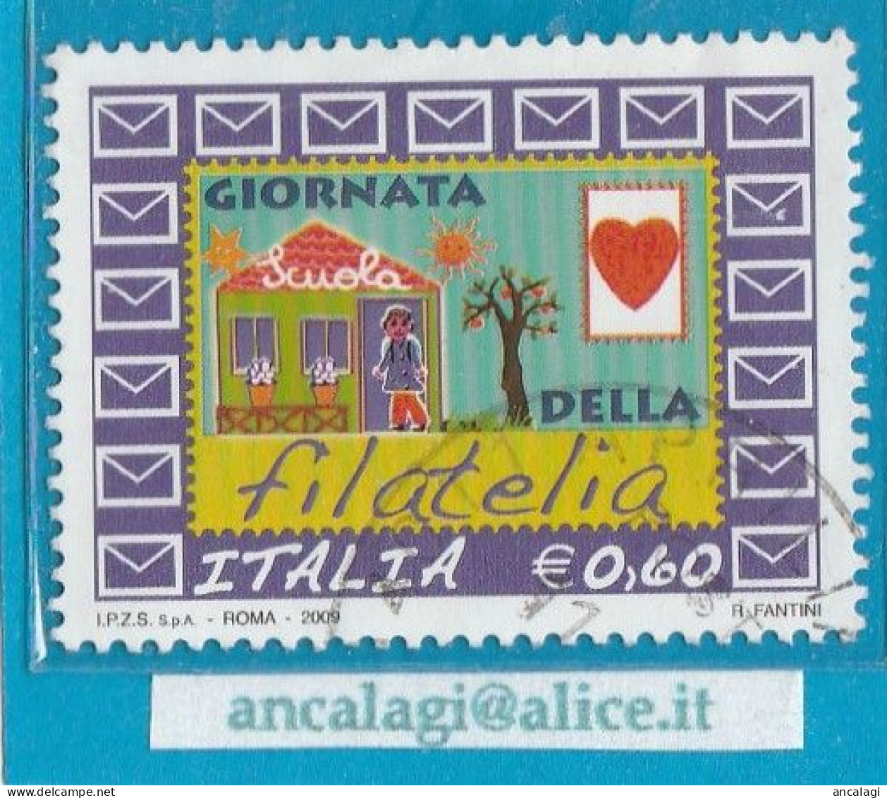 USATI ITALIA 2009 - Ref.1138 "GIORNATA DELLA FILATELIA" 1 Val. - - 2001-10: Used