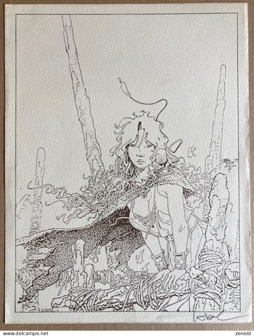 Ex-Libris Loisel Signé "Pélisse Et Le Foureux" - Illustrateurs J - L