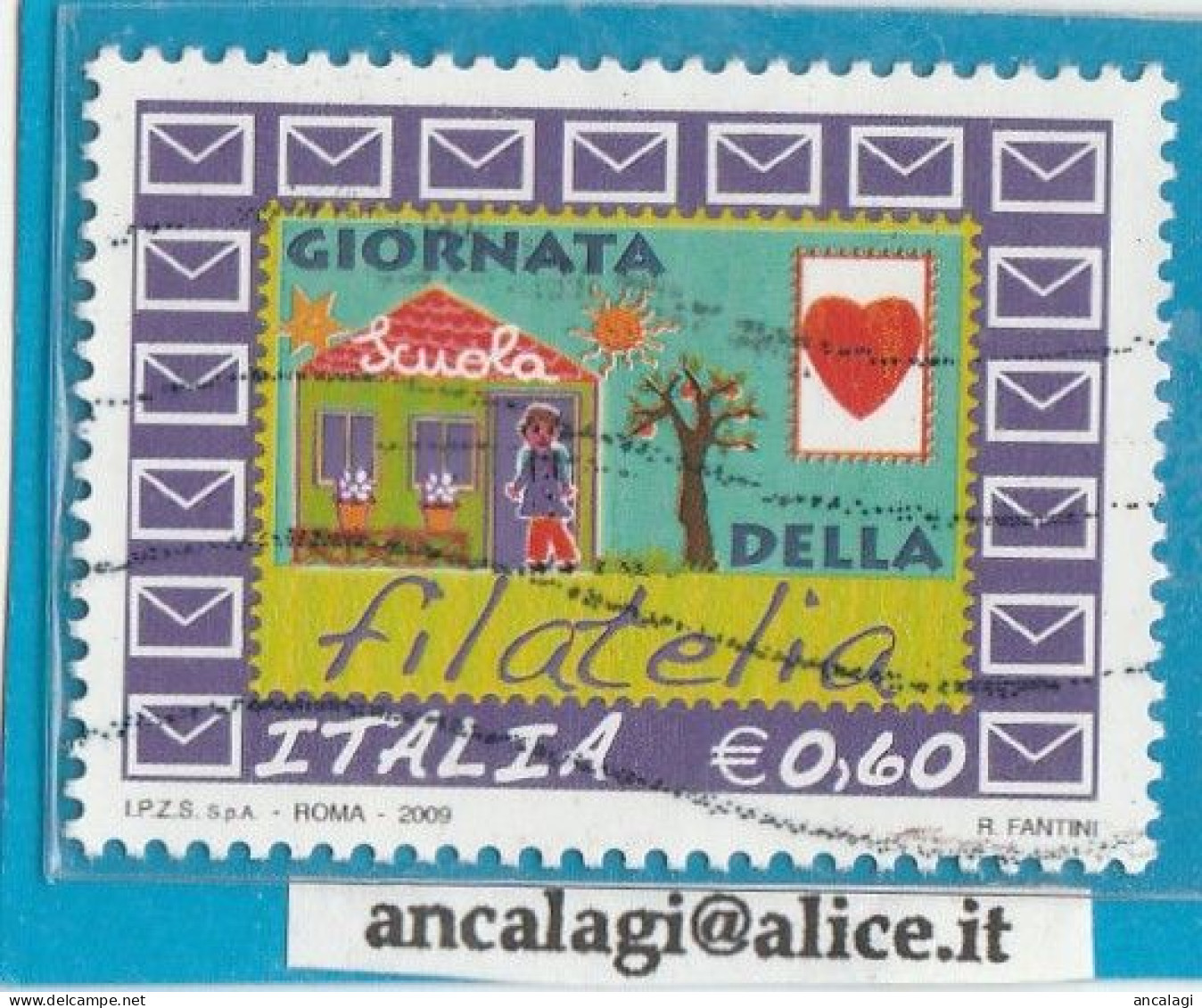 USATI ITALIA 2009 - Ref.1138A "GIORNATA DELLA FILATELIA" 1 Val. - - 2001-10: Used