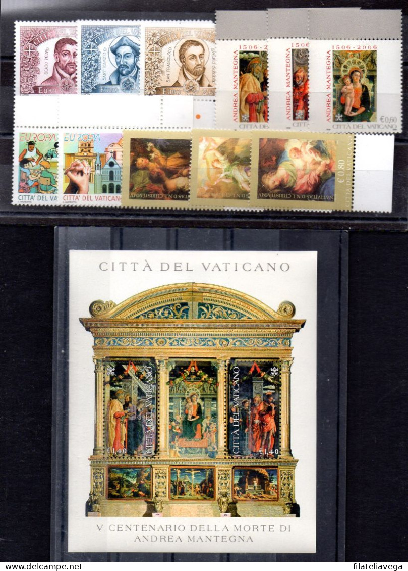 Vaticano Serie Nº Yvert 1393/95 + 1396/97 +1398/00 + 1401/03 + Hoja Bloque Nº Yvert 29 ** - Unused Stamps