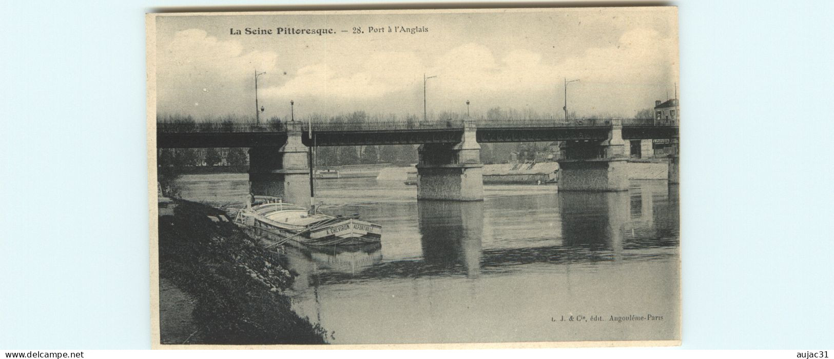 Dép 94 - Bateaux - Batellerie - Péniches - Péniche - Vitry Sur Seine - Port à L'Anglais - Bon état - Vitry Sur Seine