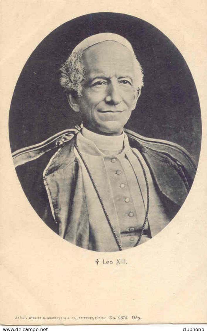 CPA - PAPE LEO XIII (EN MEDAILLON) - Popes