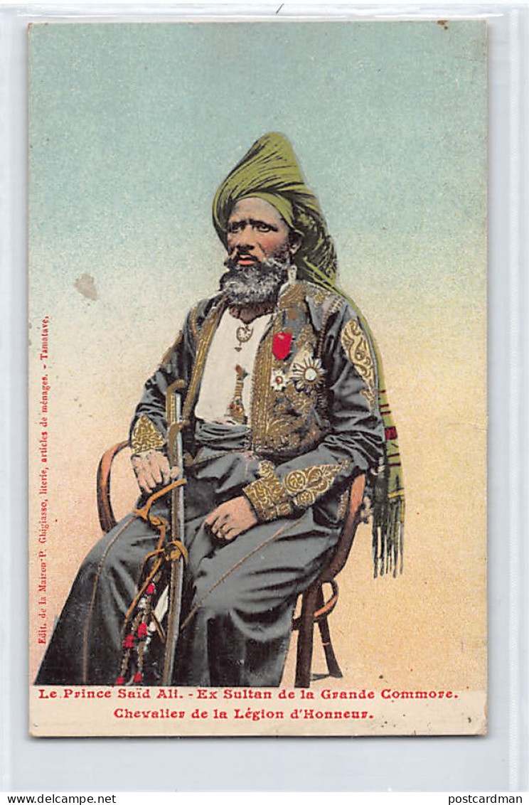 Comores - Le Prince Saïd-Ali, Ex-Sultan De La Grande Comore - Ed. P. Ghigiasso  - Comorre