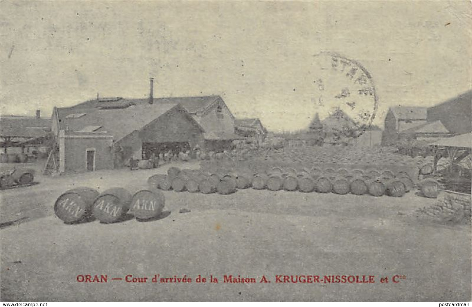 ORAN - Cour D'arrivée De La Maison A. Kruger-Nissolle Et Cie - Oran