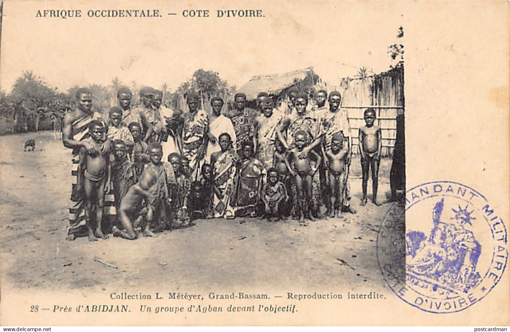 Côte D'Ivoire - Près D'Abidjan - Un Groupe D'Agban Devant L'objectif - Ed. L. Métayer 28 - Côte-d'Ivoire