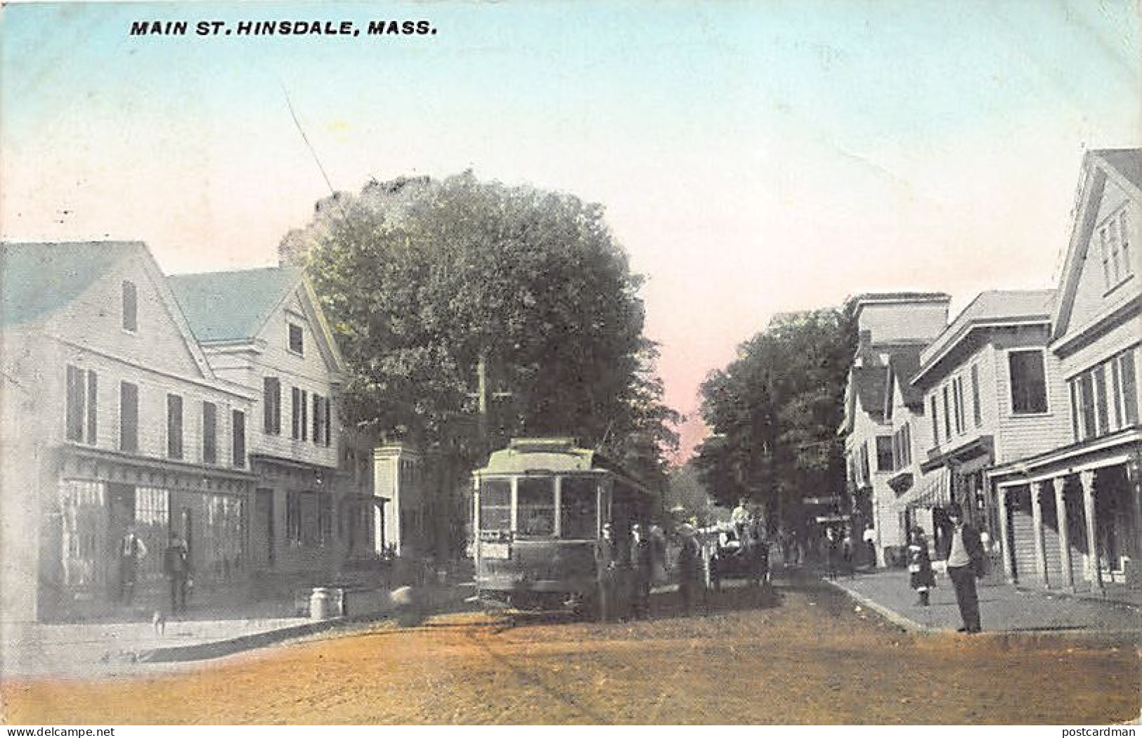 HINSDALE (MA) Main Street - Streetcar - Autres & Non Classés