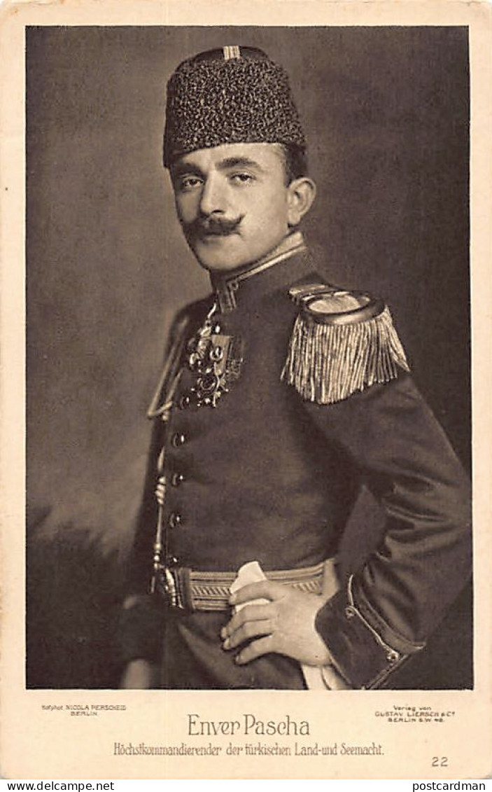 Turkey - Enver Pasha, Turkish Minister Of WarPhot. Nicola Perscheid - Publ. Rotophot  - Turquie