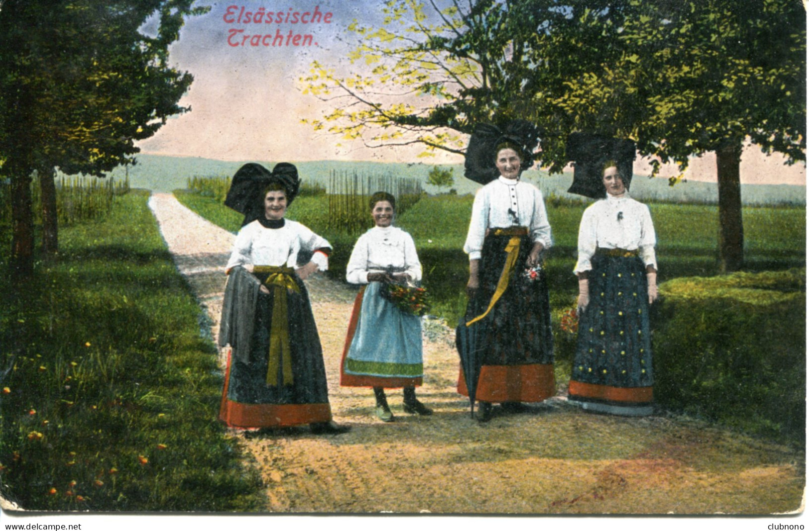 CPA -  ELSASSICHE TRACHTEN (ALSACE) - Costumes