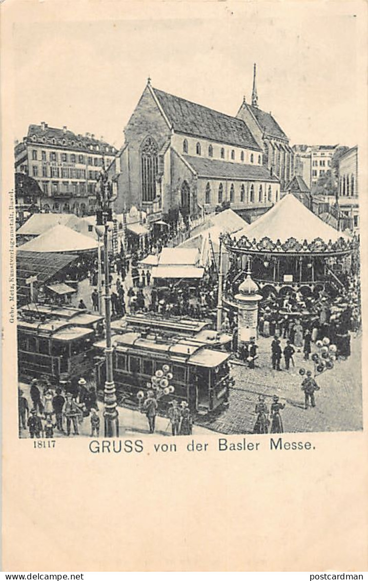BASEL - Basler Messe - Straßenbahn - Verlag Gebr. Metz 18117 - Bâle