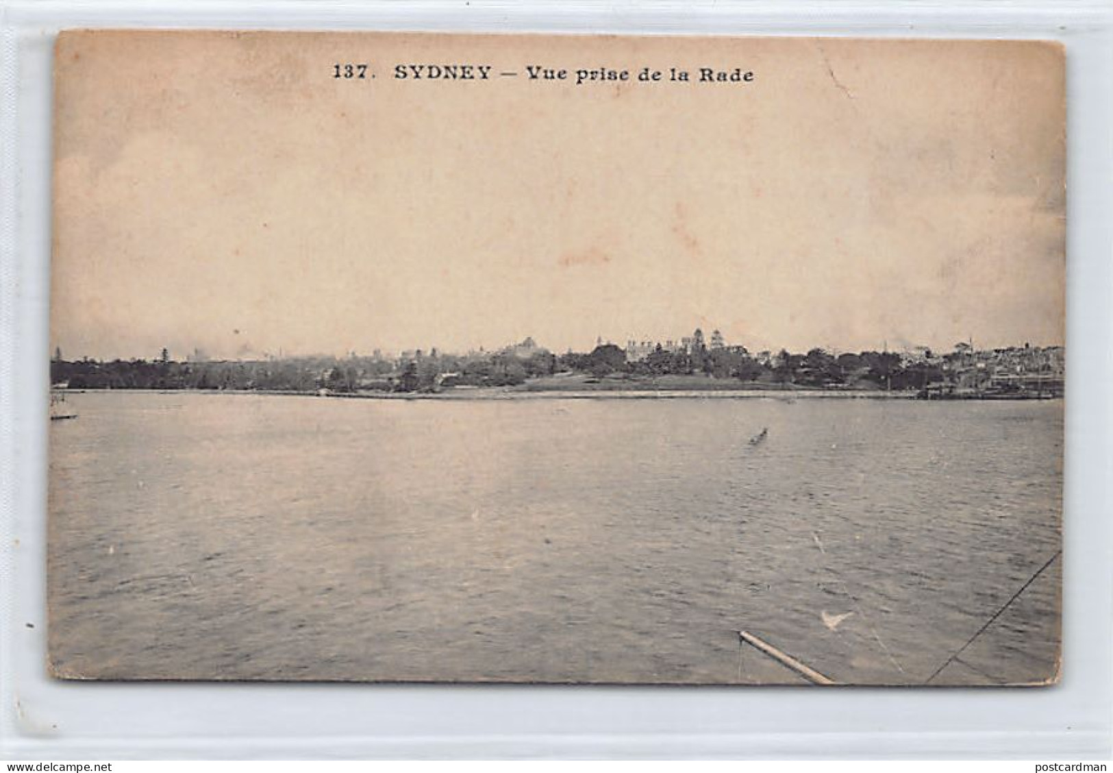 SYDNEY (NSW) View Taken From The Natural Harbour - SEE SCANS FOR CONDITION - Publ. Messageries Maritimes 137 - Sydney