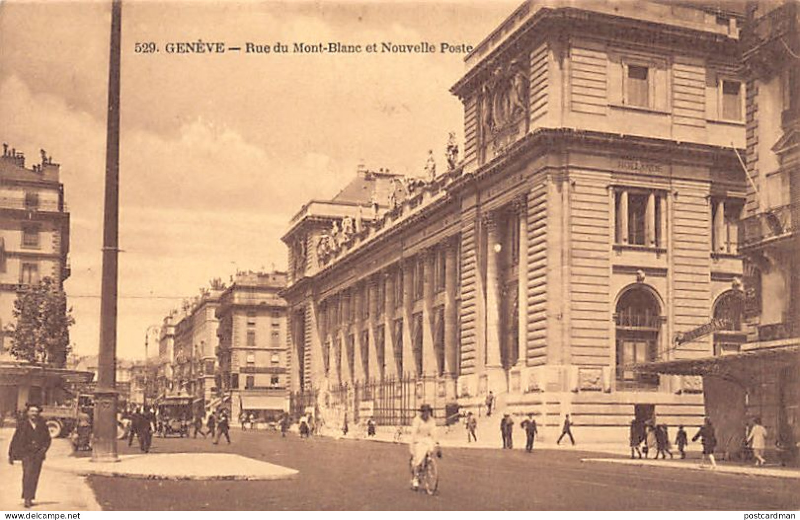 Genève - Rue Du Mont-Blanc Et Nouvelle Poste - Ed. Fauraz Annemasse - Genève