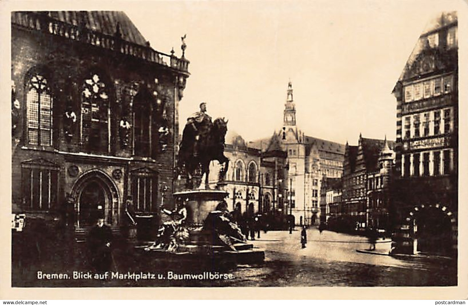 Bremen (HB) Blick Auf Marktplatz Und Baumwollbörse Verlag Paul Andreas, Bremen - Bremen