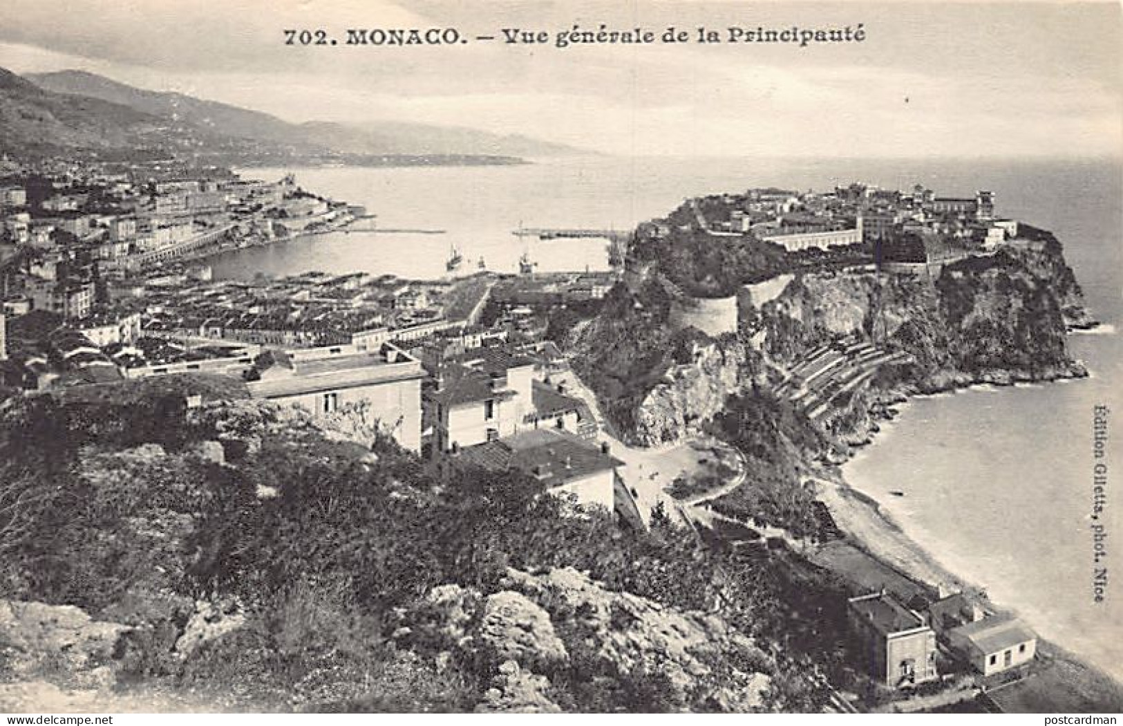 MONACO - Vue Générale De La Principauté - Ed. Giletta 702 - Autres & Non Classés