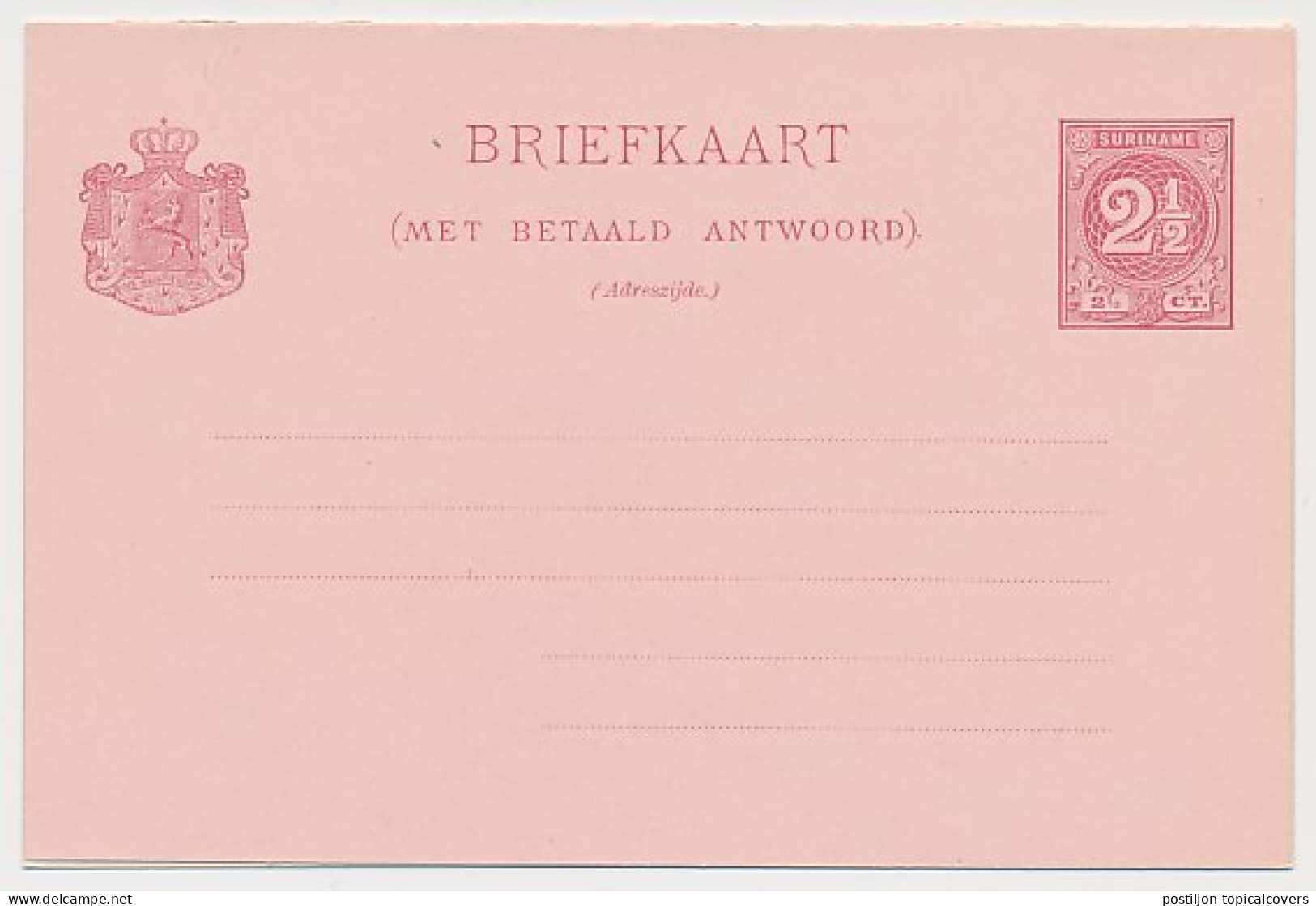 Suriname Briefkaart G. 12 - Surinam ... - 1975