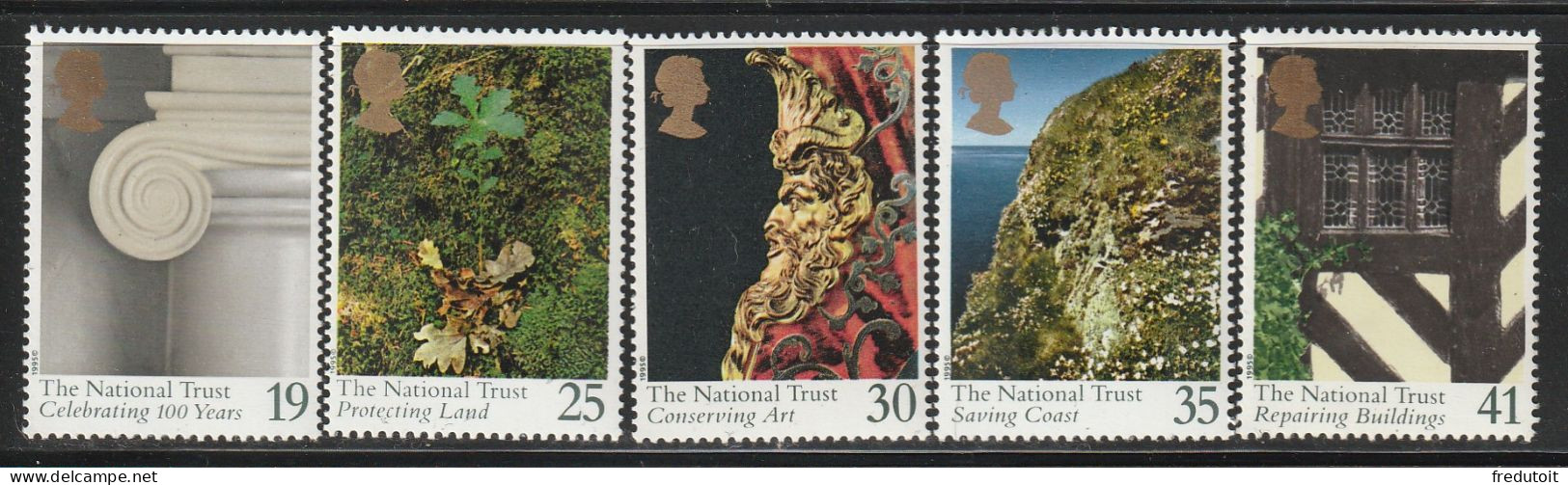 GRANDE BRETAGNE - N°1809/13 ** (1995) National Trust - Unused Stamps