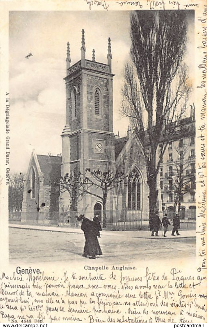 GENÈVE - Chapelle Anglaise - Ed. A La Dégringolade 4548 - Genève