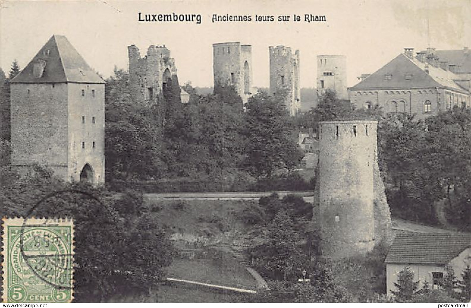 LUXEMBOURG VILLE - Anciennes Tours Sur Le Rham - Ed. Charles Bernhoeft  - Luxemburg - Stad
