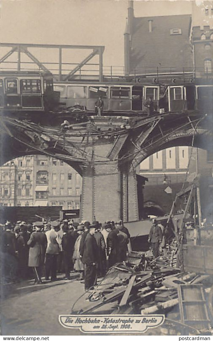 BERLIN Kreuzberg 2 - U-Bahnhof Gleisdreieck Hochbahn Katastrophe 26 Sept. 1908. - Kreuzberg