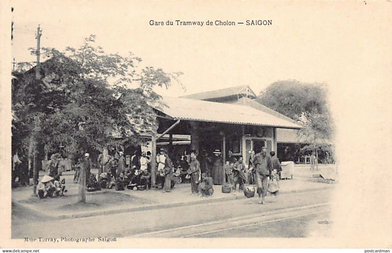 Vietnam - SAIGON - Gare Du Tramway De Cholon - Ed. Mme Terray  - Viêt-Nam