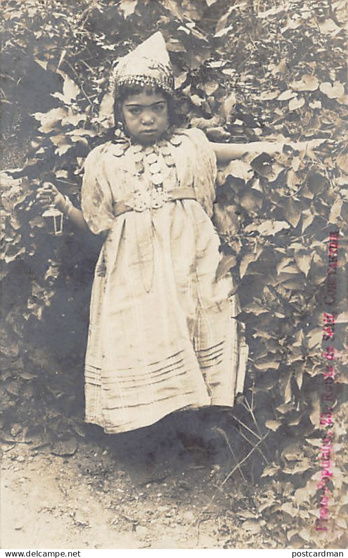 Algérie - Jeune Fille De Constantine - CARTE PHOTO - Ed. Photo Populaire  - Mujeres