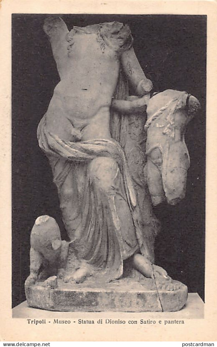 Libya - TRIPOLI - Museum - Statue Of Dionysius With Satyr And Panther - Libye