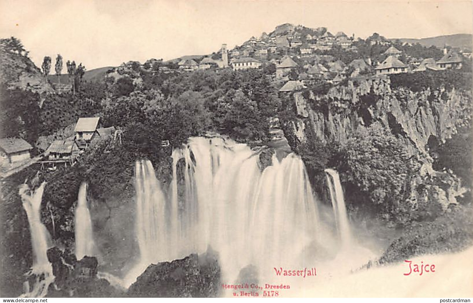 Bosnia - JAJCE - The Waterfall - Bosnie-Herzegovine