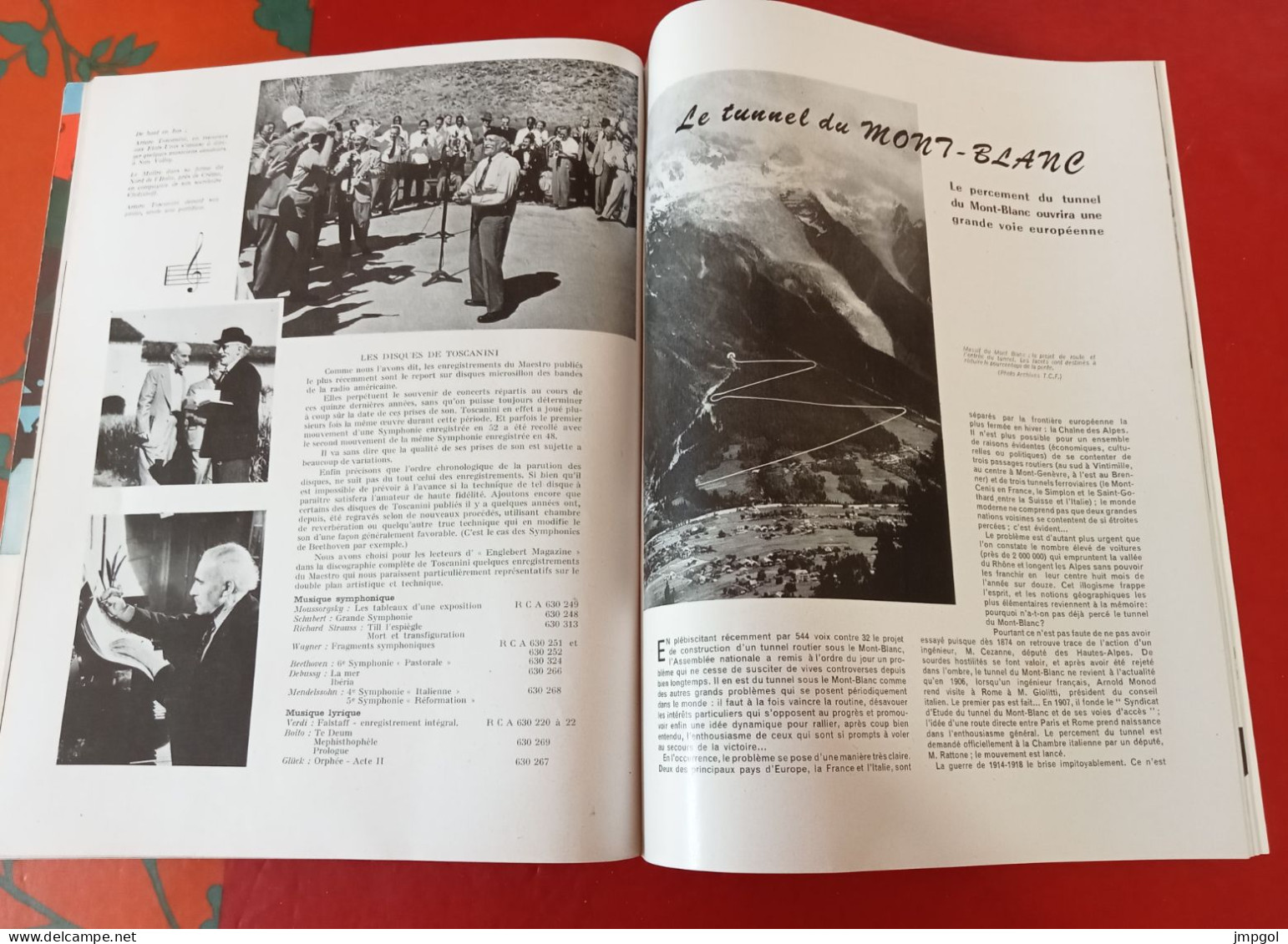 Englebert Magazine n°89 Mai 1957 Pilotes Fangio Gendebien Tourisme Cévennes Rhône Tunnel Mont Blanc GP Naples Sicile