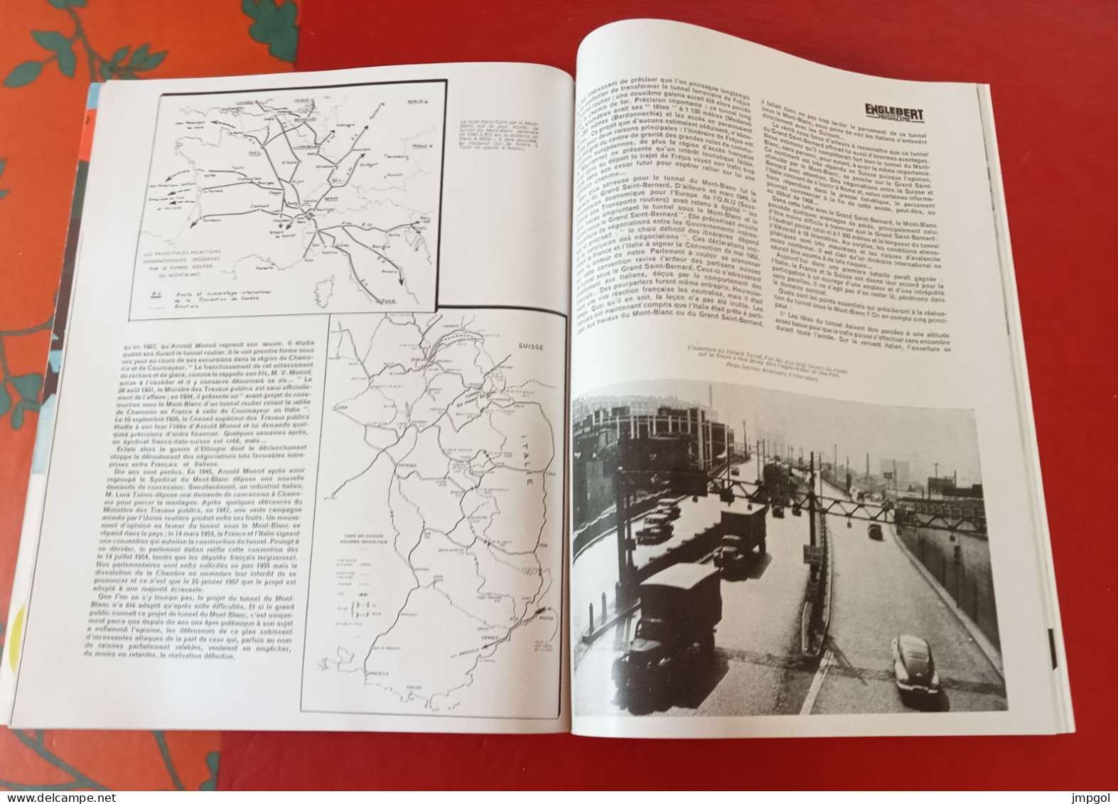 Englebert Magazine n°89 Mai 1957 Pilotes Fangio Gendebien Tourisme Cévennes Rhône Tunnel Mont Blanc GP Naples Sicile