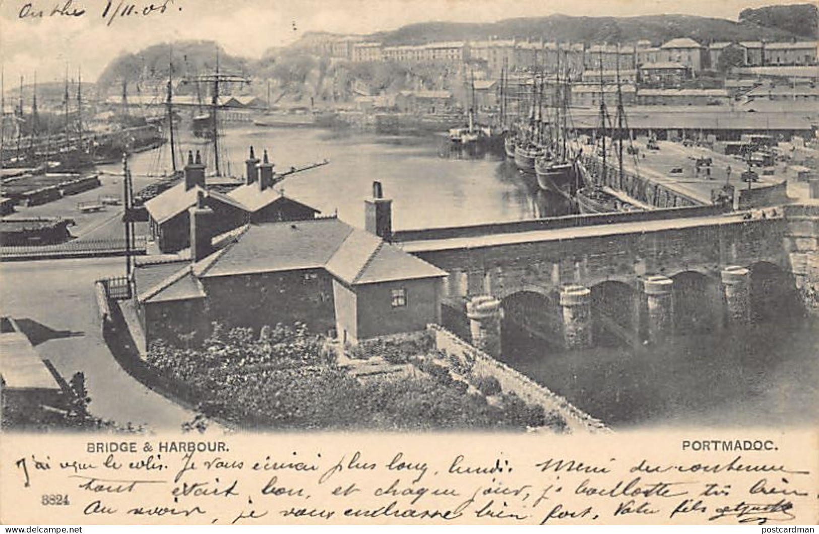 Wales - PORTMADOC Porthmadog - Bridge & Harbour - Gwynedd