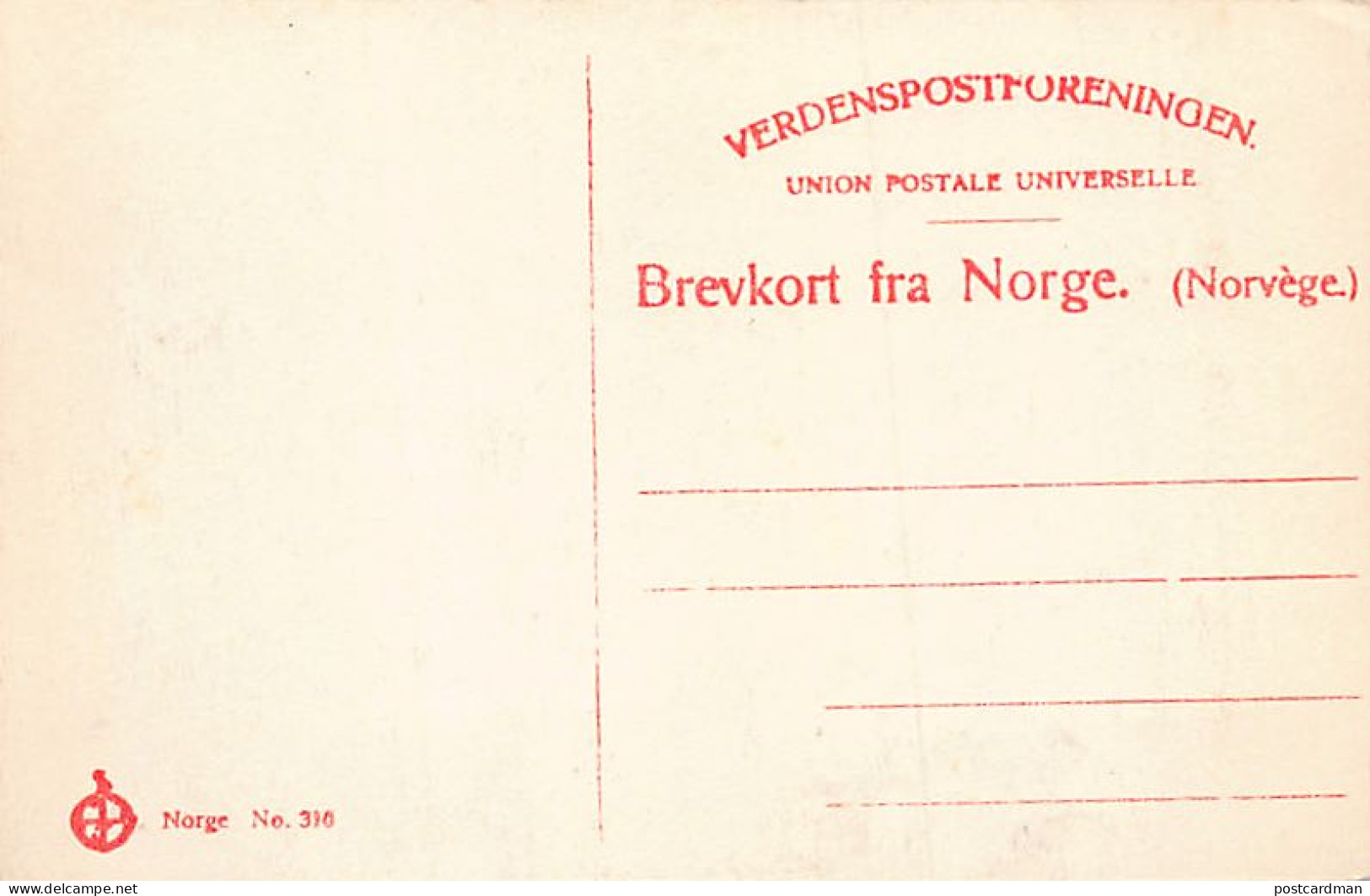 Norway - TROMSO - Publ. Unknown Norge 310 - Norvège