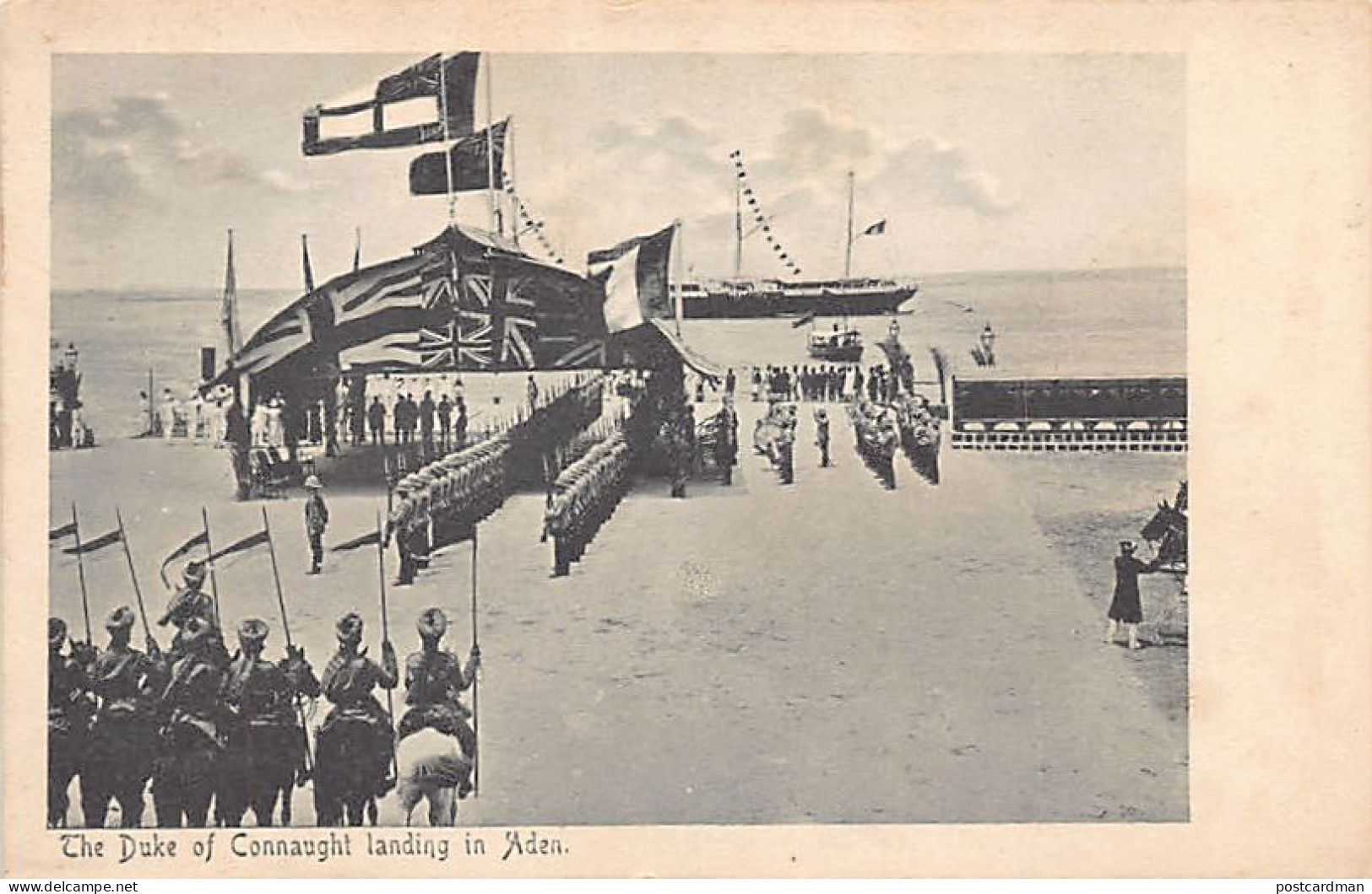 Yemen - ADEN - Landing Of The Duke Of Connaught - Publ. I. Benghiat & Son  - Yemen