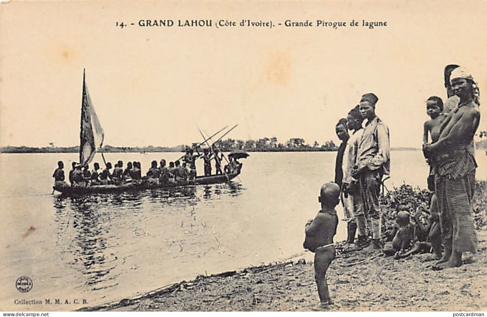 Côte D'Ivoire - GRAND LAHOU - Grande Pirogue De La Lagune - Ed. M.M. A.C.B. 14 - Ivory Coast