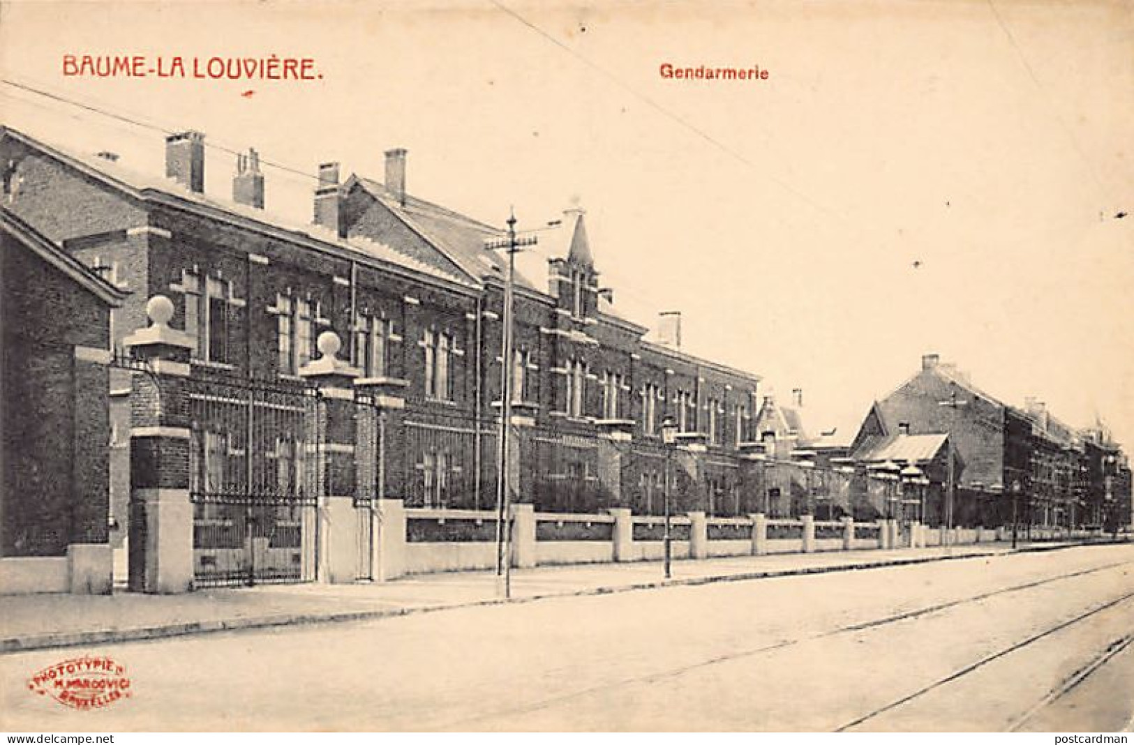 BAUME LA LOUVIÈRE (Hainaut) Gendarmerie - Ed. M. Marcovici  - La Louviere