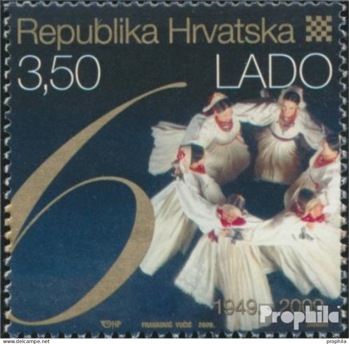Kroatien 922 (kompl.Ausg.) Postfrisch 2009 Volksmusik - Croazia