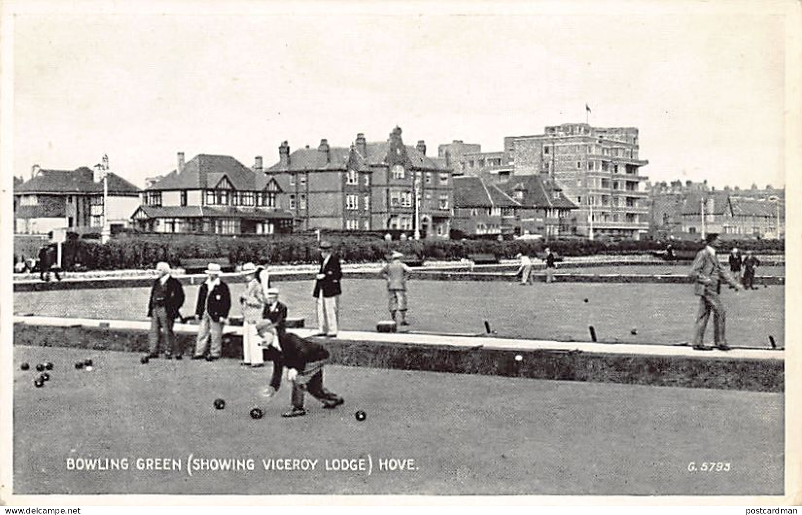 England - Sx - HOVE Bowling Green (Showing Viceroy Lodge) - Altri & Non Classificati