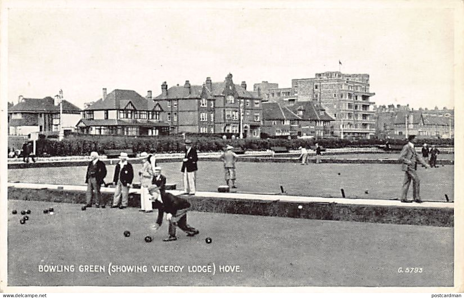 England - Sx - HOVE Bowling Green (Showing Viceroy Lodge) - Autres & Non Classés