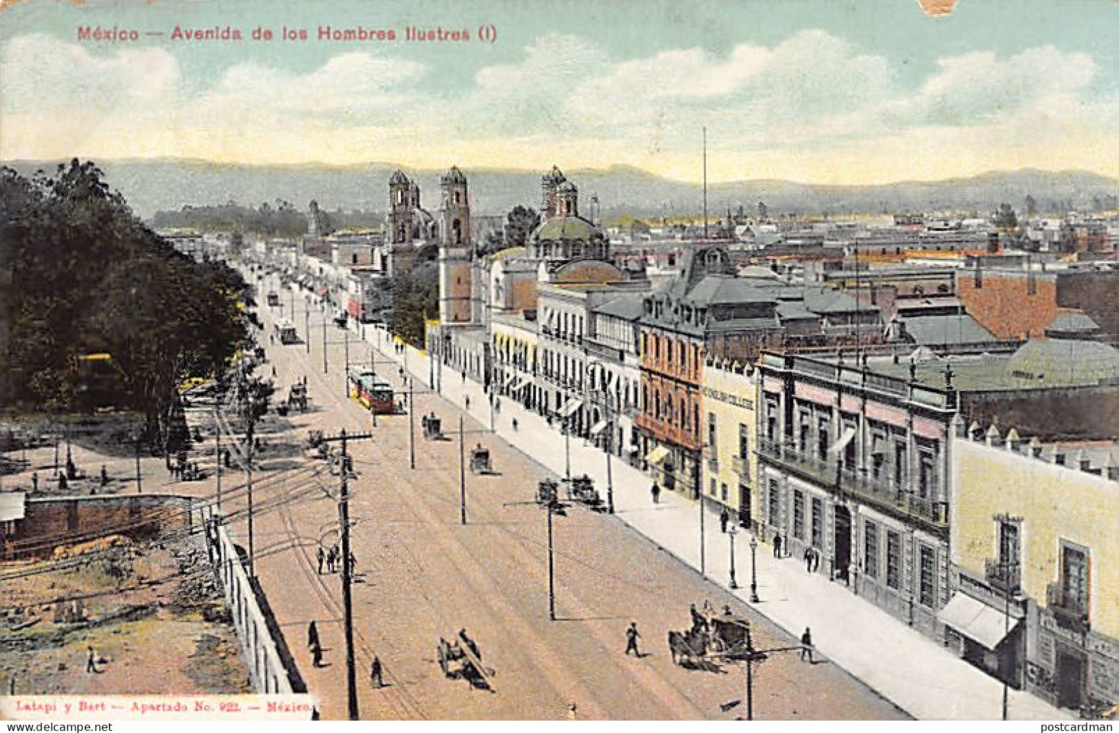 CIUDAD DE MÉXICO - Avenida De Los Hombres Ilustres (I) - Ed. Latapi Y Bert  - Mexiko