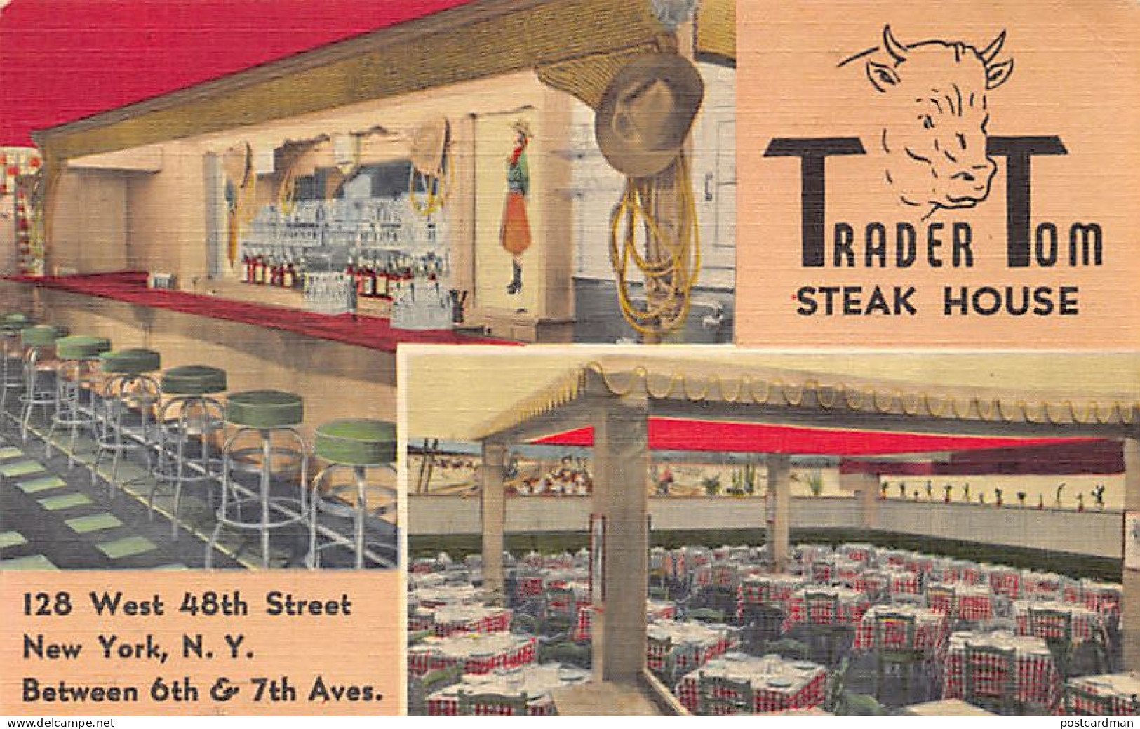 NEW YORK CITY - Trader Tom Steak House, 128 West 48th Street - Autres & Non Classés