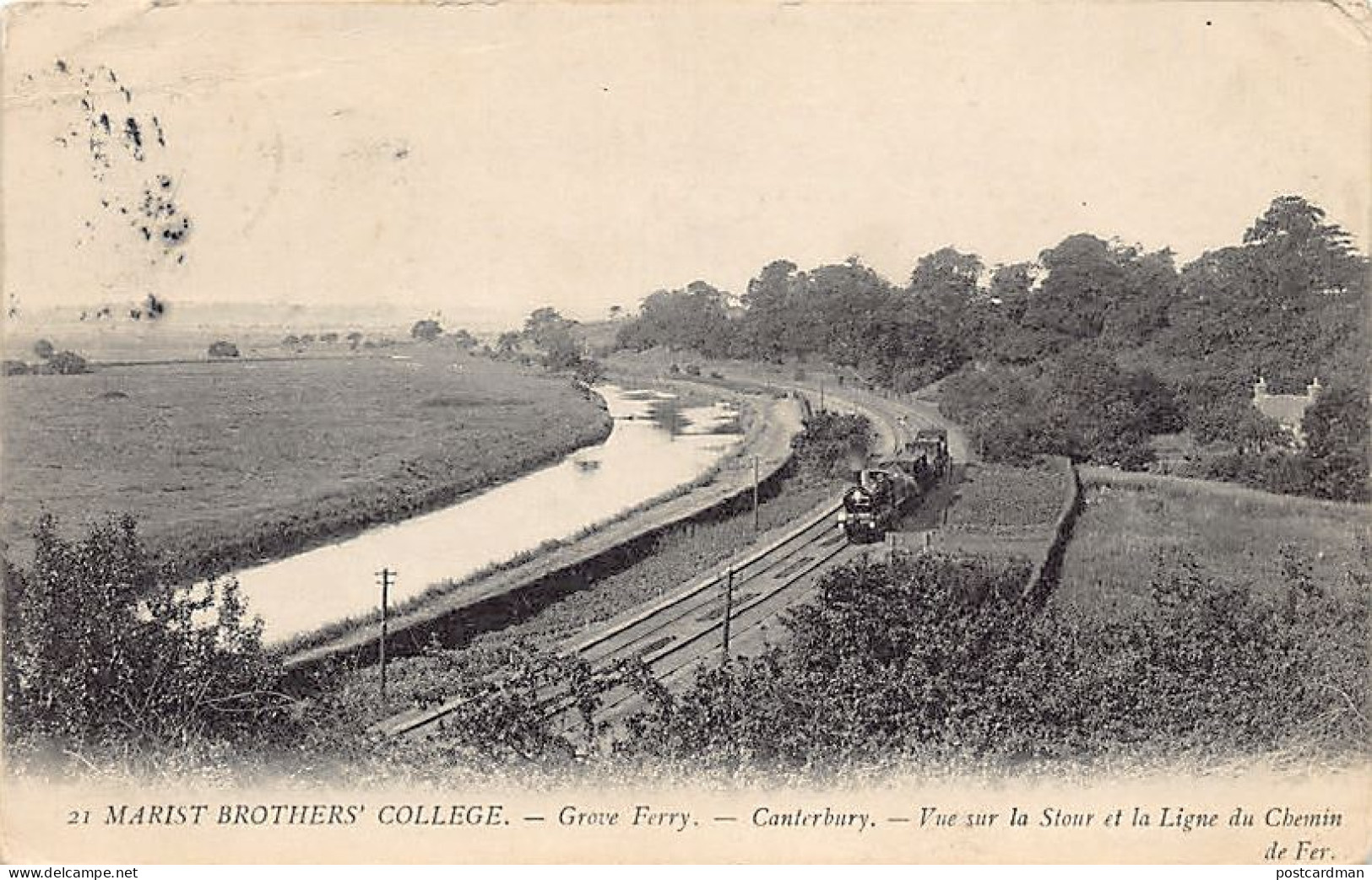 England - CANTERBURY - Grove Ferry - Railway Line - Marist Brothers' College - Publ. Levy L.L. 21 - Canterbury