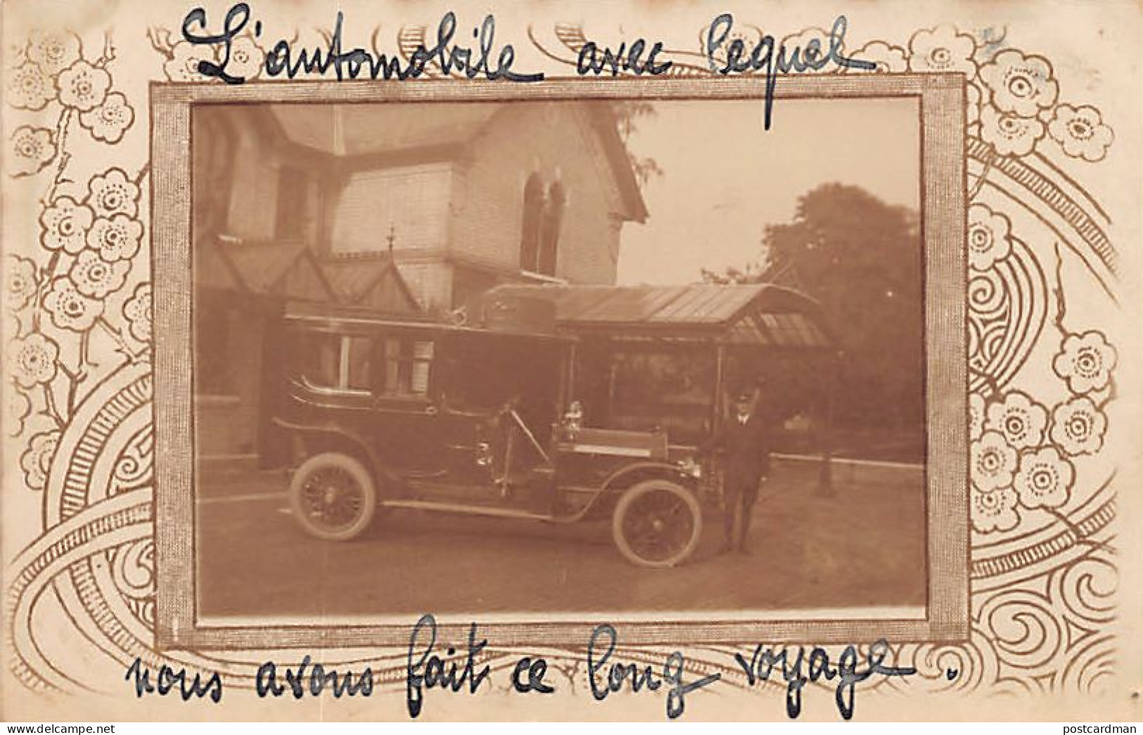 England - STANFORD ON TEME - Automobile In Front Of Stanford Court - REAL PHOTO Year 1910 - Sonstige & Ohne Zuordnung